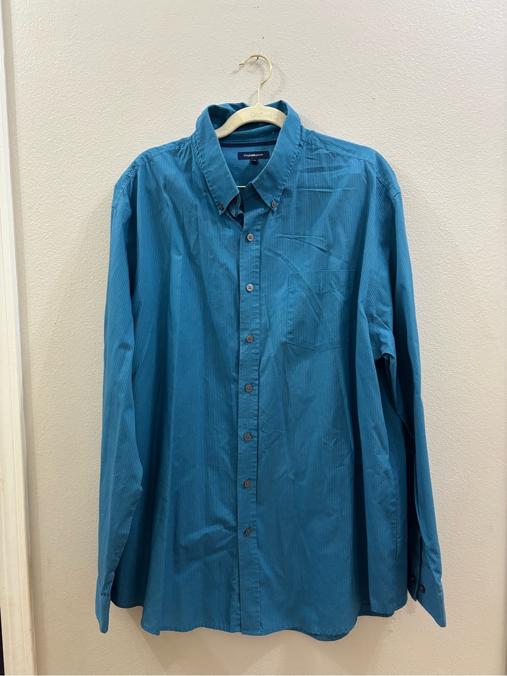 croft & barrow Teal Button-Down Shirt